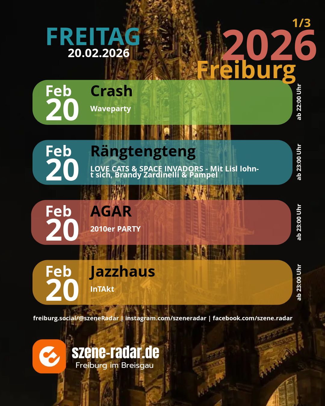 szene-Radar Social Media