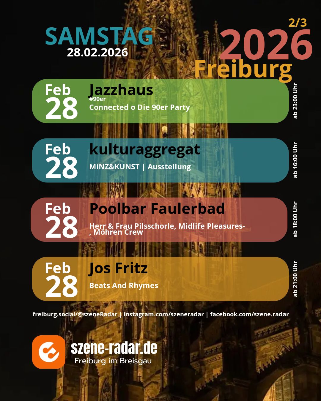 szene-Radar Social Media