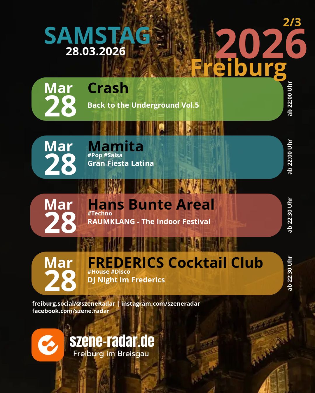 szene-Radar Social Media